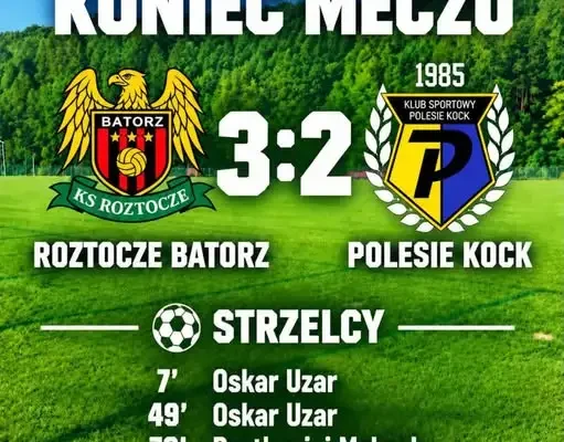 Juniorzy Roztocza Batorz wygrywają po raz kolejny. Kibice wybierają mecz zamiast grabienia liści