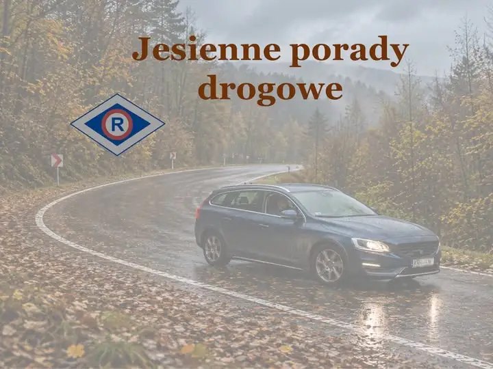 Jesienne warunki na drogach – policja z Krakowa radzi, jak bezpiecznie podróżować