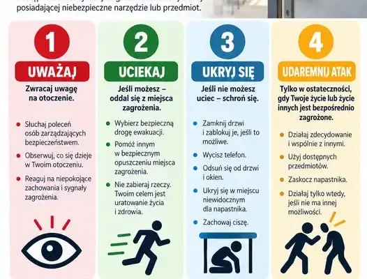Zasada 4U – jak szkoły mają reagować na realne zagrożenie?