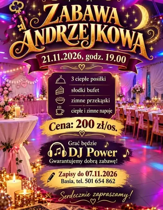 Zabawa Andrzejkowa w Godziszowie – OSP i KGW zapraszają 21 listopada
