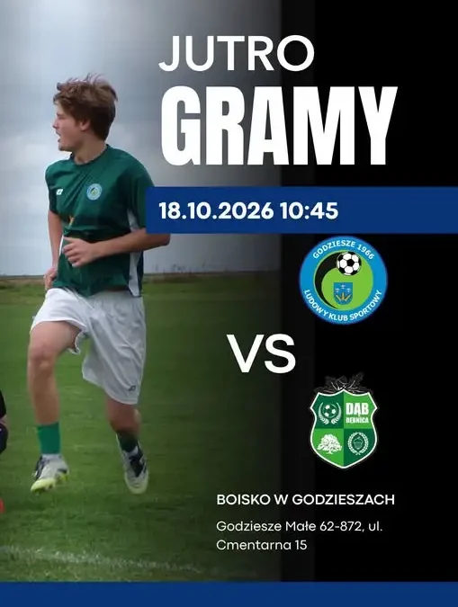 LKS Godziesze zmierzy się z Dębem Dębnica w meczu na szczycie